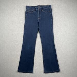 Gap Jeans Womens 28 Long Blue Mid Rise Perfect Bootcut Stretch Denim Dark Rinse